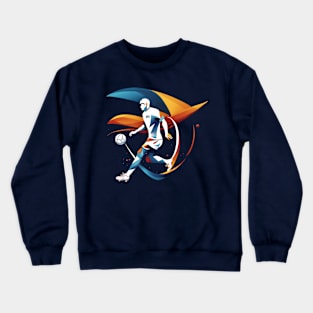 Dynamic Soccer Art Crewneck Sweatshirt